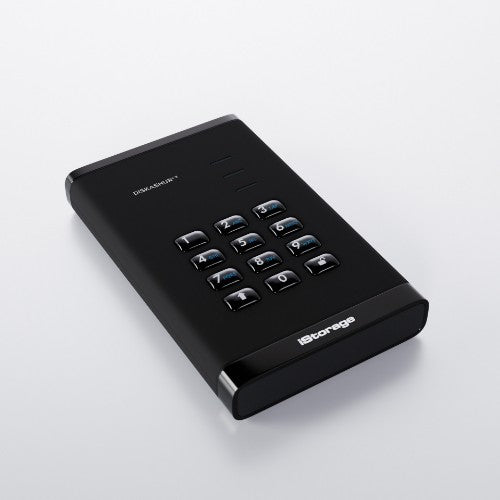 iStorage diskAshur3 HDD external hard drive 2 TB 2.5" USB Type-C 3.2 Gen 1 (3.1 Gen 1) Black