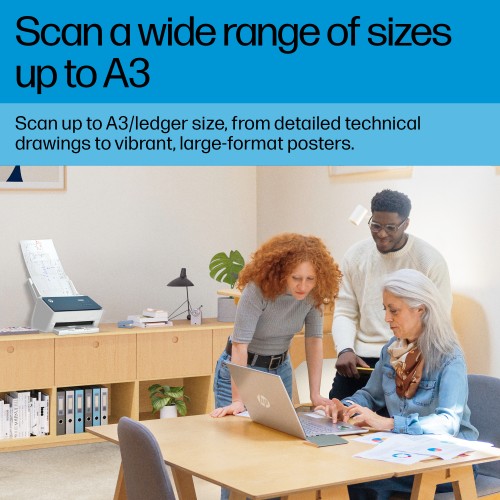 HP ScanJet Enterprise Flow 9000 s1 Sheet-fed scanner 600 x 600 DPI A3 Blue, White