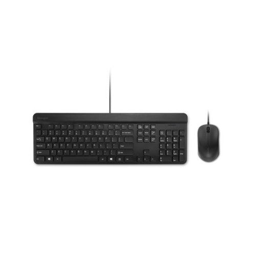Kensington KM201 keyboard Mouse included Home/Office USB QWERTY Black