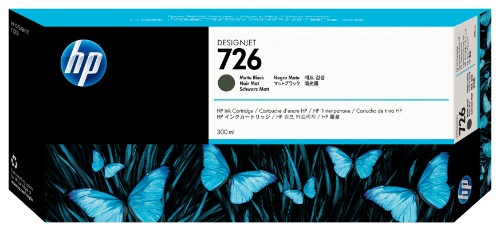 CH575A (726) Ink cartridge black matt, 300ml