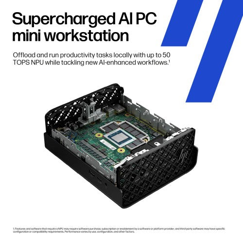 HP Z2 Mini G1a Wolf Pro Security Edition Copilot+ PC AMD Ryzen AI Max+ PRO PRO 395 128 GB LPDDR5x-SDRAM 1 TB SSD Windows 11 Pro Mini PC Workstation Black
