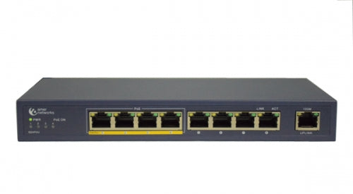 Amer Networks SD4P4U network switch Unmanaged Fast Ethernet (10/100) Power over Ethernet (PoE) Gray