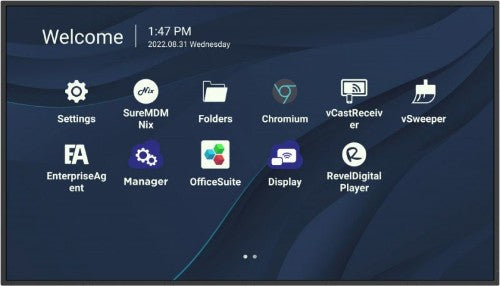 Viewsonic CDE4330 signage display 43" Wi-Fi 450 cd/m² 4K Ultra HD Black Built-in processor Android 11