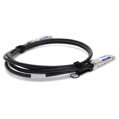 AddOn Networks QDD-400-CU1M-AO InfiniBand/fibre optic cable 39.4" (1 m) QSFP-DD Black, Silver
