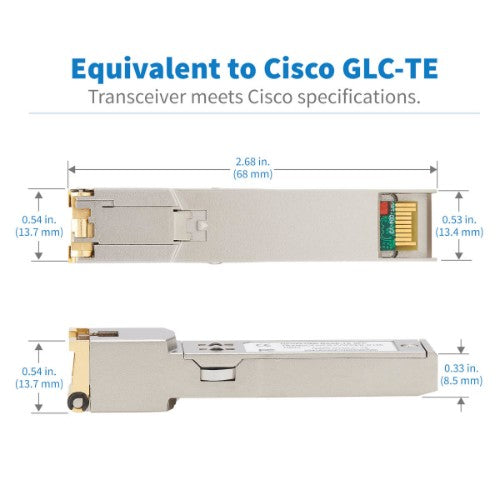 Tripp Lite N286-01GLC-TE network transceiver module Copper 1000 Mbit/s SFP