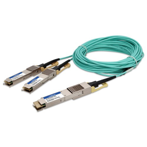 AddOn Networks ADD-Q4CI2Q56MX-O5M InfiniBand/fibre optic cable 196.9" (5 m) QSFP-DD 2x QSFP56 AOC Aqua color