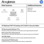 HP EliteDesk 8 SFF G1i AI Wolf Pro Security Edition Intel Core Ultra 5 235 16 GB DDR5-SDRAM 512 GB SSD Windows 11 Pro PC AI PC Black