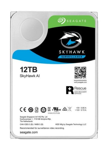 Seagate SkyHawk AI internal hard drive 12 TB 7200 RPM 256 MB 3.5" Serial ATA III