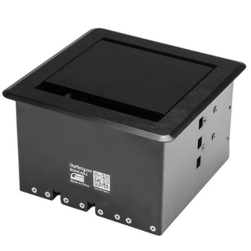 StarTech.com BOX4CABLE cable organizer Desk Cable box Black 1 pc(s)