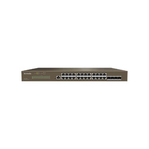 Tenda TEG5328F network switch Managed L3 Gigabit Ethernet (10/100/1000) 1U Black