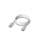 Ubiquiti UACC-Cable-Patch-EL-1M-W networking cable Translucent, White 39.4" (1 m) Cat6
