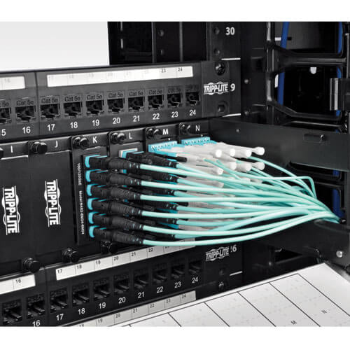Tripp Lite N844-03M-12-P InfiniBand/fibre optic cable 120.1" (3.05 m) MTP Black, Turquoise