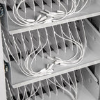 Rocstor VT0018-S1 portable device management cart/cabinet Black, Silver