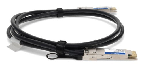 AddOn Networks QDD-400-CU3M-AO InfiniBand/fibre optic cable 118.1" (3 m) QSFP-DD DAC Black, Stainless steel