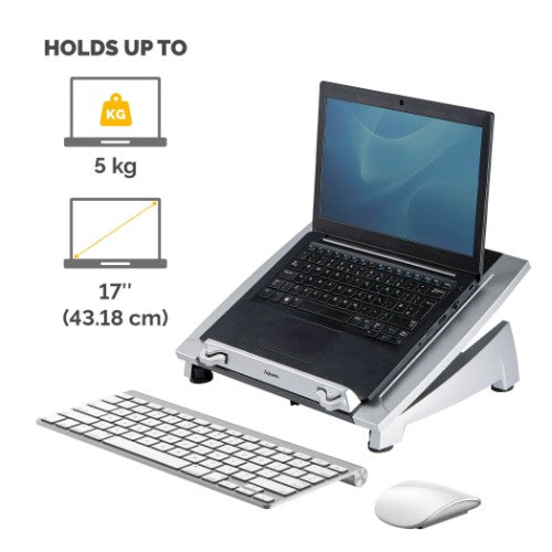 Fellowes 8036701 laptop stand Black, Silver 17"
