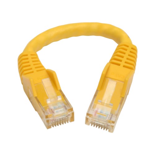 Tripp Lite N201-06N-YW networking cable Yellow 5.91" (0.15 m) Cat6 U/UTP (UTP)