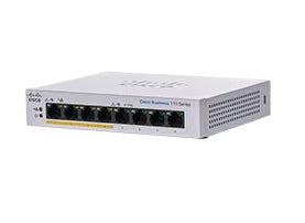 Cisco CBS110-8PP-D-NA network switch Unmanaged Gigabit Ethernet (10/100/1000) Gray