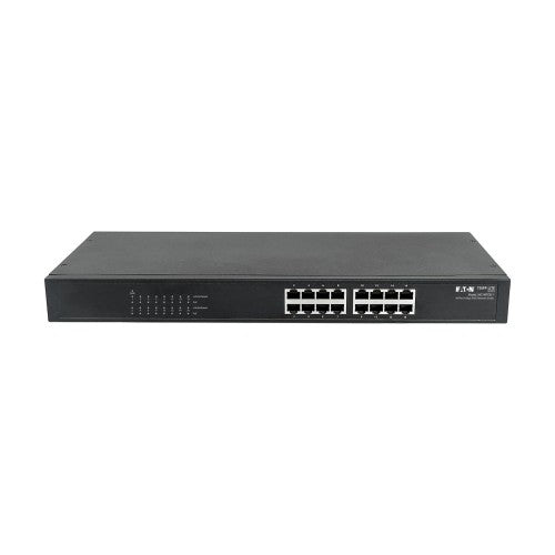 Eaton NG16POE-1 network switch Unmanaged Gigabit Ethernet (10/100/1000) Power over Ethernet (PoE) 1U Black