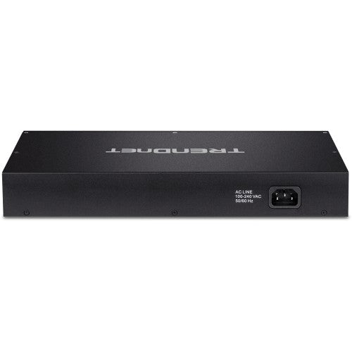 Trendnet TPE-3012LS network switch Managed Gigabit Ethernet (10/100/1000) Power over Ethernet (PoE) 1U Black