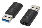 Kensington K33478WW USB cable USB 3.2 Gen 1 (3.1 Gen 1) USB A USB C 10 Gbit/s Black