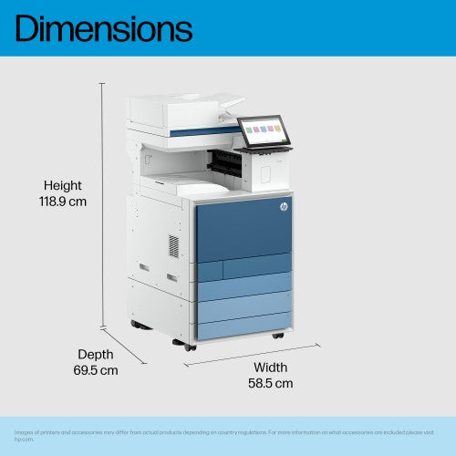 HP LaserJet Enterprise 8801z Multifunction Color Printer, Only Ethernet; Duplex; Copier, Scanner