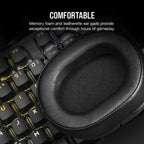 Corsair HS55 STEREO Headset Wired Head-band Gaming Carbon