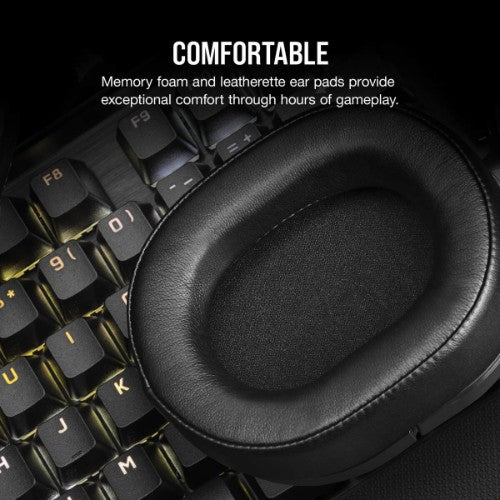 Corsair HS55 STEREO Headset Wired Head-band Gaming Carbon