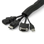 StarTech.com WKSTNCM2 cable organizer Cable sleeve Black 1 pc(s)