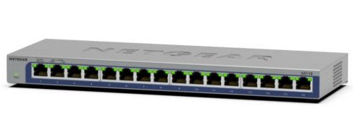 NETGEAR GS116-300NAS network switch Unmanaged L2 Gigabit Ethernet (10/100/1000) Black