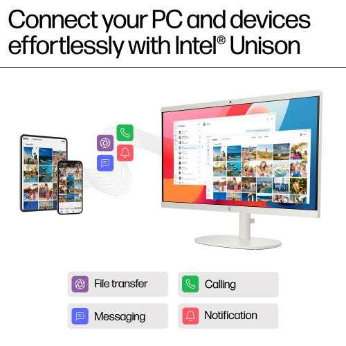 HP All-in-One Desktop 22-dg0440 N200 21.45" 1920 x 1080 pixels 8 GB DDR5-SDRAM White