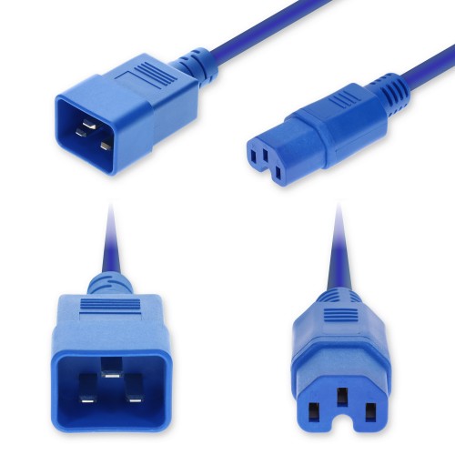 AddOn Networks ADD-C202C15C14G6FBE power cable Blue 70.9" (1.8 m) IEC C20 IEC C15