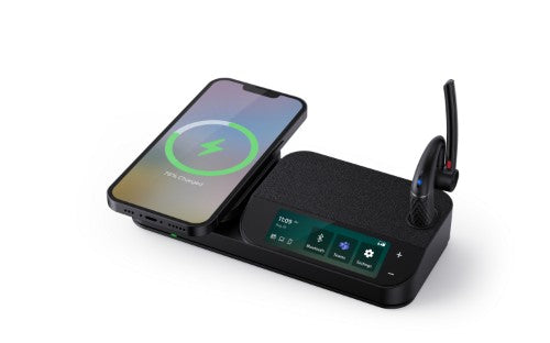 Yealink BH71 Workstation Headset Wireless Ear-hook Office/Call center USB Type-C Bluetooth Charging stand Black