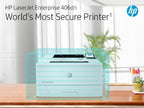 HP LaserJet Enterprise M406dn Black and white Printer, Ethernet Only; Duplex