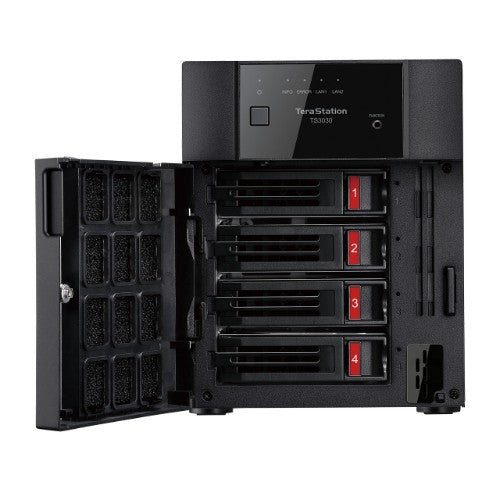 Buffalo TeraStation TS3430DN1602 NAS/storage server Desktop Alpine AL524 2 GB DDR4 16 TB HDD Black