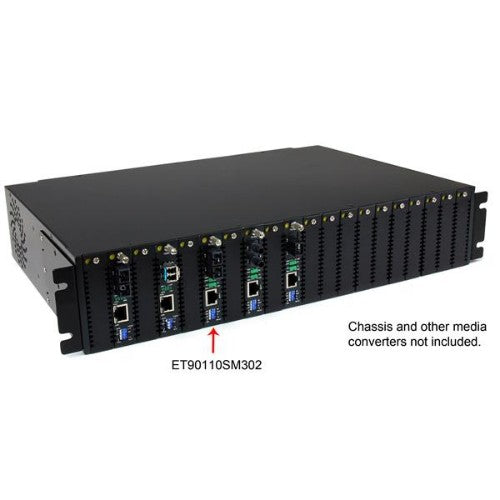 StarTech.com ET90110SM302 network media converter 200 Mbit/s 1310 nm Single-mode Black