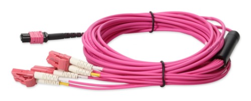 AddOn Networks ADD-MPO-4LC3M5OM4LZ-MA InfiniBand/fibre optic cable 118.1" (3 m) 4x LC OFNG Magenta