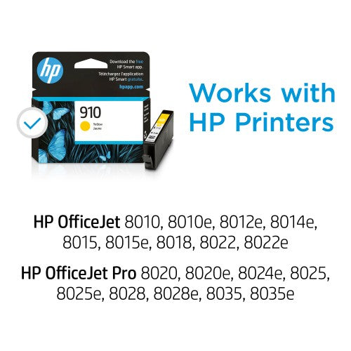 HP 910 Yellow Original Ink Cartridge