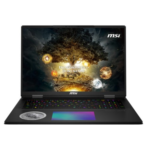MSI Titan 18 HX DRAGON EDITION NORSE MYTH A2XWIG-442US Intel Core Ultra 9 285HX Laptop 18" UHD+ 64 GB DDR5-SDRAM 6 TB SSD NVIDIA GeForce RTX 5080 Wi-Fi 7 (802.11be) Windows 11 Pro Black