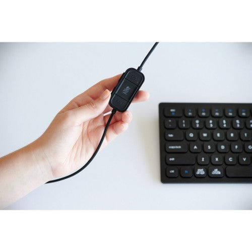 Kensington H2000 Headset Wired Head-band Office/Call center USB Type-C Black