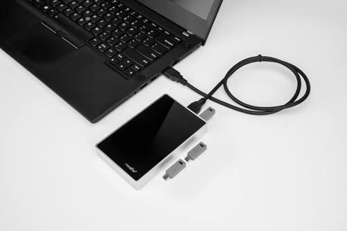 Rocstor Rocsecure EX31, 2TB HDD external hard drive Black, White