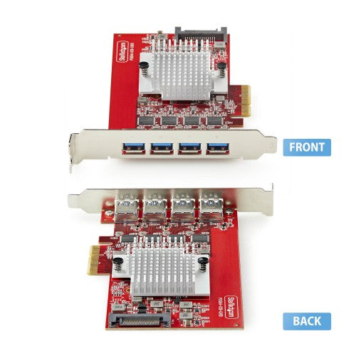 StarTech.com P10Q4A-USB-CARD interface cards/adapter Internal USB 3.2 Gen 2 (3.1 Gen 2)