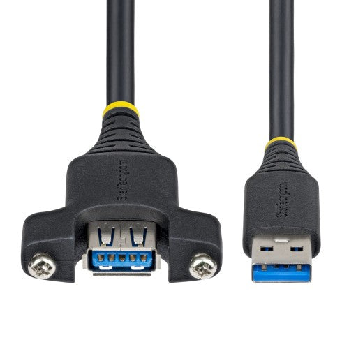 StarTech.com USBPNLAFAM2M USB cable USB 3.2 Gen 1 (3.1 Gen 1) 78.7" (2 m) USB A 5 Gbit/s Black
