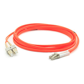 AddOn Networks 1m, LC - SC InfiniBand/fibre optic cable 39.4" (1 m) Orange