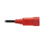 Tripp Lite P004-004-RD power cable Black, Red 47.2" (1.2 m) C14 coupler C13 coupler