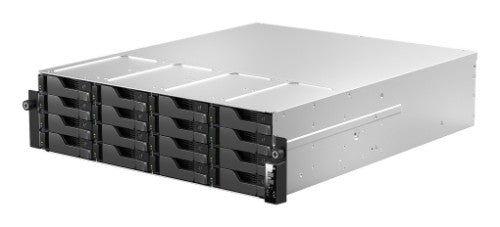 Asustor LOCKERSTOR 16R Pro Gen2 NAS Desktop AMD Ryzen™ 7 7745 16 GB DDR5 0 TB Black, Steel