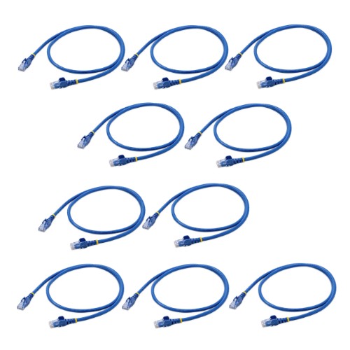 StarTech.com N6PATCH3BL10PK networking cable Blue 35.4" (0.9 m) Cat6 U/UTP (UTP)