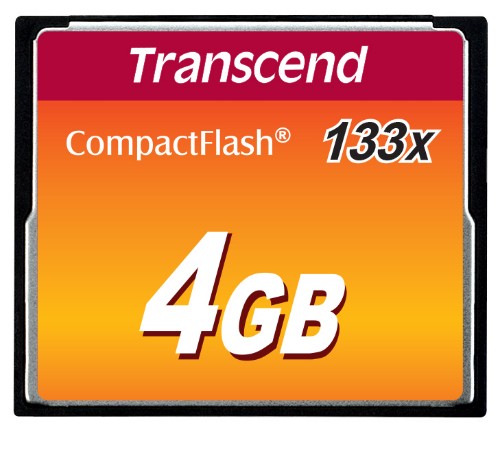 Transcend TS4GCF133 memory card 4 GB CompactFlash MLC