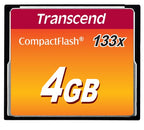 Transcend TS4GCF133 memory card 4 GB CompactFlash MLC