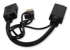 AddOn Networks HDMI2DPUSB video cable adapter 7.87" (0.2 m) HDMI Type A (Standard) DisplayPort Black