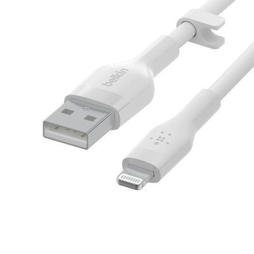 Belkin Cbl Scicone USB-A LTG 2M blc 78.7" (2 m) White